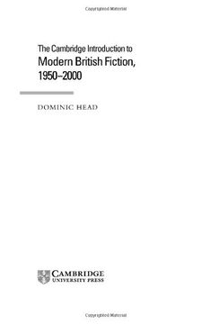 portada The Cambridge Introduction to Modern British Fiction, 1950-2000 Hardback (Cambridge Introductions to Literature) (en Inglés)