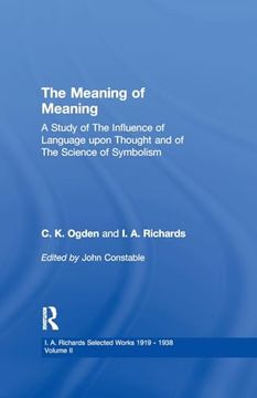 portada Meaning of Meaning v 2 (en Inglés)