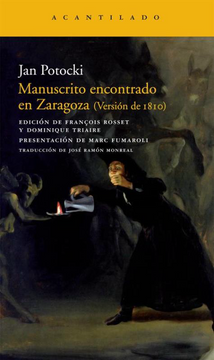 portada Manuscrito Encontrado en Zaragoza