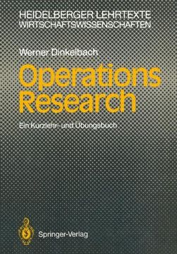 portada Operations Research: Ein Kurzlehr- und Übungsbuch (Heidelberger Lehrtexte Wirtschaftswissenschaften)