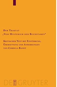 portada Der Traktat vom Mysterium der Buchstaben: Kritischer Text mit Einführung, Übersetzung und Anmerkungen (in German)
