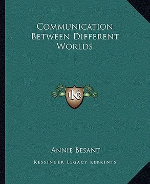 portada communication between different worlds (in English)