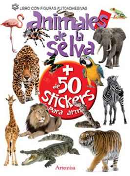 portada Animales de la Selva + de 50 Stickers para Armar