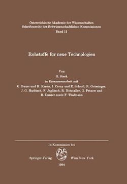 portada Rohstoffe Für Neue Technologien (en Alemán)