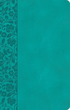 portada CSB Large Print Personal Size Reference Bible, Teal Leathertouch (in English)
