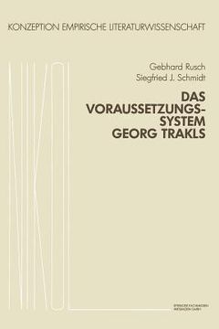 portada Das Voraussetzungssystem Georg Trakls (en Alemán)