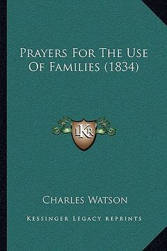 portada prayers for the use of families (1834) (en Inglés)