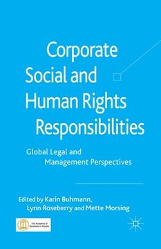 portada Corporate Social and Human Rights Responsibilities: Global, Legal and Management Perspectives (en Inglés)