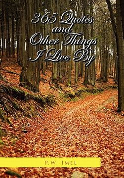 portada 365 quotes and other things i live by (en Inglés)