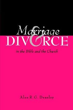 portada marriage and divorce in the bible and the church (in English)