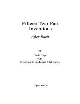 portada Fifteen Two-Part Inventions: After Bach (en Inglés)