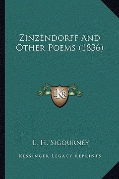 portada zinzendorff and other poems (1836) (en Inglés)