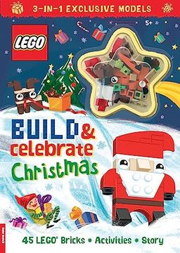 portada Lego (R) Books: Build & Celebrate Christmas (Includes 45 Bricks) (en Inglés)