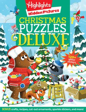 portada Christmas Puzzles Deluxe (Highlights Hidden Pictures) (en Inglés)