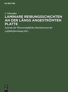 portada Laminare Reibungsschichten an der Längs Angeströmten Platte: Ein Beitrag zur Prandtlschen Grenzschichttheorie (en Alemán)
