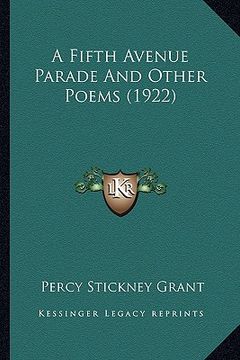 portada a fifth avenue parade and other poems (1922) a fifth avenue parade and other poems (1922) (in English)