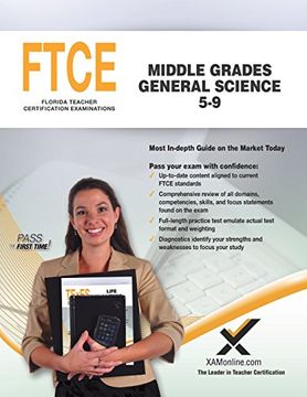 portada Ftce Middle Grades Science 5-9 (en Inglés)