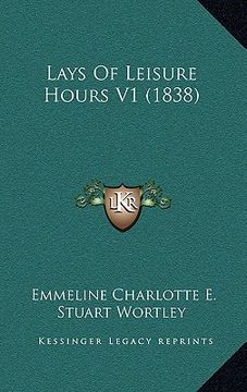 portada lays of leisure hours v1 (1838)