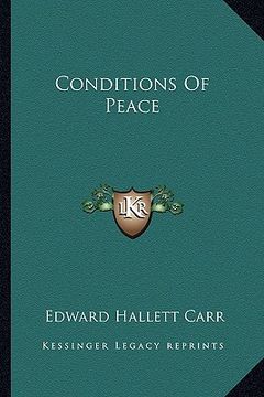 portada conditions of peace (en Inglés)