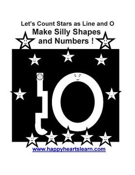 portada Let's Count Stars as Line and O Make Silly Shapes and Numbers ! (en Inglés)