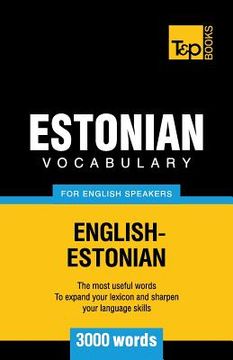 portada Estonian vocabulary for English speakers - 3000 words (in English)