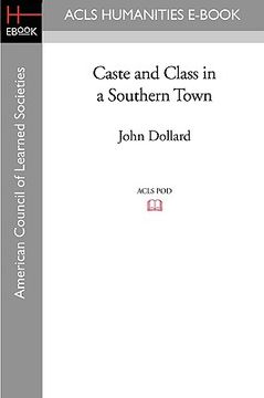 portada caste and class in a southern town (en Inglés)