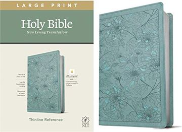 portada Nlt Large Print Thinline Reference Bible, Filament Edition (en Inglés)