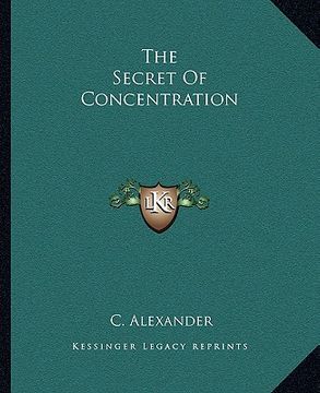 portada the secret of concentration (en Inglés)
