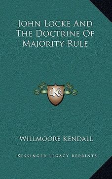 portada john locke and the doctrine of majority-rule (en Inglés)