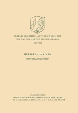 portada Masaccios „Zinsgroschen“ (Arbeitsgemeinschaft für Forschung des Landes Nordrhein-Westfalen) (German Edition)