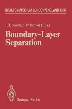 portada boundary-layer separation: proceedings of the iutam symposium london, august 26 28, 1986 (en Inglés)