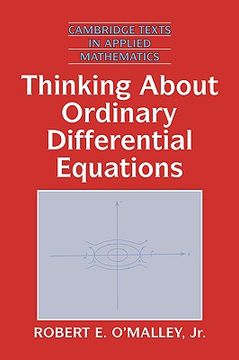 portada Thinking About Ordinary Differential Equations Hardback (Cambridge Texts in Applied Mathematics) (en Inglés)