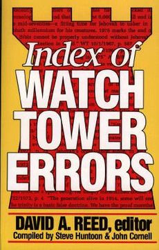 portada index of watchtower errors 1879 to 1989 (en Inglés)