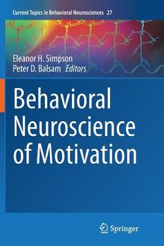 portada Behavioral Neuroscience of Motivation (en Inglés)
