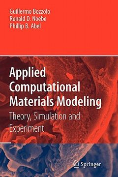 portada applied computational materials modeling: theory, simulation and experiment (in English)