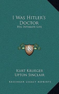 portada i was hitler's doctor: his intimate life