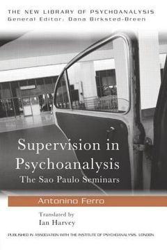 portada the theory and technique of psychoanalytic supervision