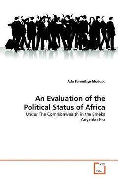 portada an evaluation of the political status of africa (en Inglés)