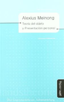 portada Teoría del Objeto y Presentación Personal (in Spanish)