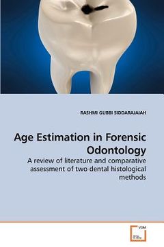 portada age estimation in forensic odontology (en Inglés)