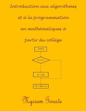 portada Introduction aux algorithmes et à la programmation en mathématiques à partir du collège (en Francés)