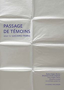 portada Passages de Témoins Pour Luciano Fabro (en Italiano)