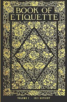 portada book of etiquette - 1921 reprint (en Inglés)