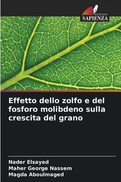 portada Effetto dello zolfo e del fosforo molibdeno sulla crescita del grano (en Italiano)