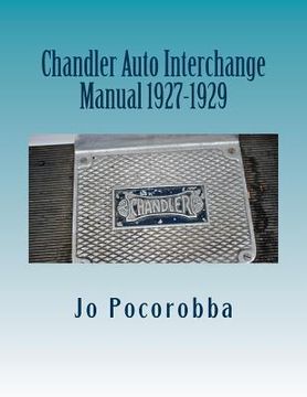 portada Chandler Auto Interchange Manual 1927-1929