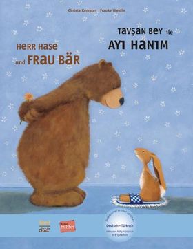 portada Herr Hase & Frau Bär. Kinderbuch Deutsch-Türkisch