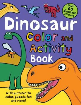 portada dinosaur color and activity book (en Inglés)