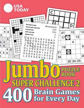 portada Usa Today Jumbo Puzzle Book Super Challenge 2, Volume 30: 400 Brain Games for Every day (Usa Today Puzzles) (en Inglés)