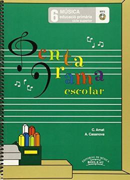 portada Pentagrama Escolar Música 6 CAT: Educació Primària. Cicle Superior (in Catalá)