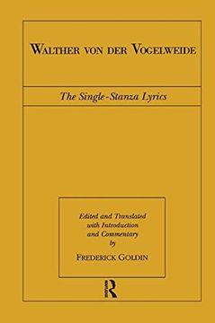 portada Walther von der Vogelweide: The Single-Stanza Lyrics (Routledge Medieval Texts) (in English)